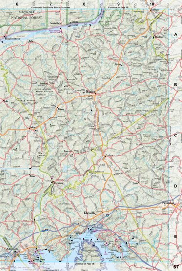 Kentucky Atlas & Gazetteer Page 57 Preview 1