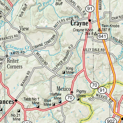 Kentucky Atlas & Gazetteer Page 57 Preview 2