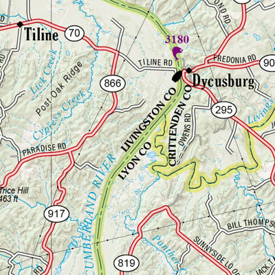 Kentucky Atlas & Gazetteer Page 57 Preview 3