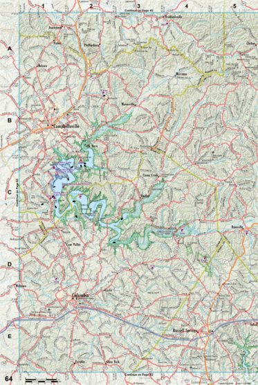 Kentucky Atlas & Gazetteer Page 64 Preview 1