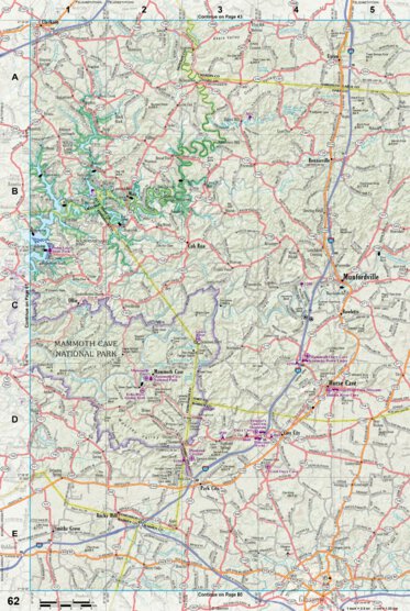 Kentucky Atlas & Gazetteer Page 62 Preview 1
