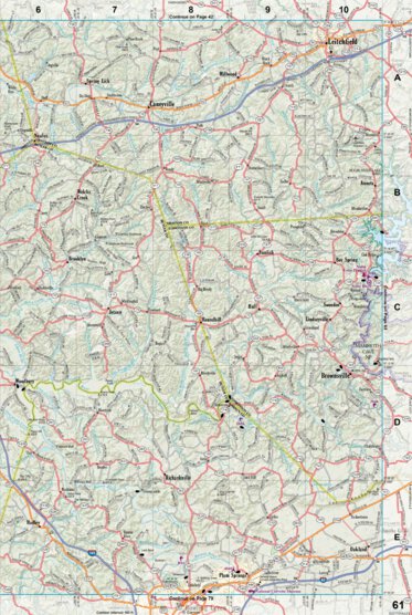 Kentucky Atlas & Gazetteer Page 61 Preview 1