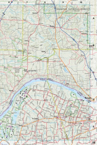 Kentucky Atlas & Gazetteer Page 55 Preview 1