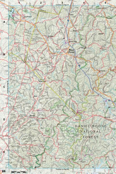 Kentucky Atlas & Gazetteer Page 66 Preview 1