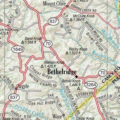 Kentucky Atlas & Gazetteer Page 65 Preview 2