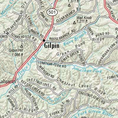 Kentucky Atlas & Gazetteer Page 65 Preview 3