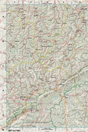 Kentucky Atlas & Gazetteer Page 70 Preview 1