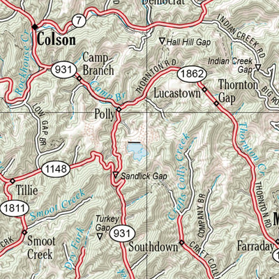 Kentucky Atlas & Gazetteer Page 70 Preview 3