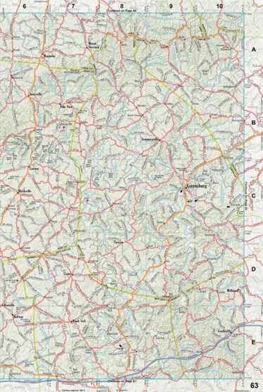 Kentucky Atlas & Gazetteer Page 63 Preview 1