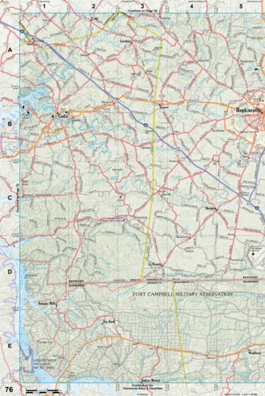 Kentucky Atlas & Gazetteer Page 76 Preview 1