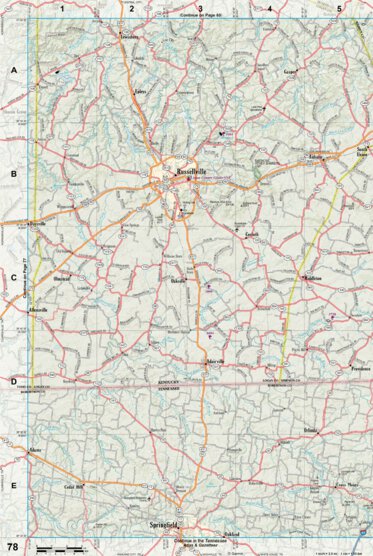 Kentucky Atlas & Gazetteer Page 78 Preview 1