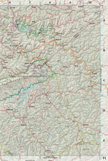 Kentucky Atlas & Gazetteer Page 71 Preview 1