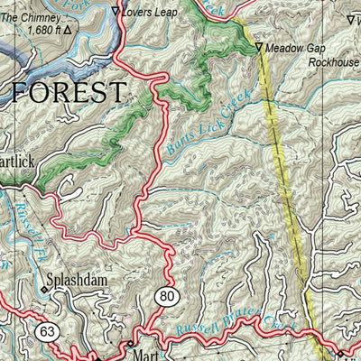 Kentucky Atlas & Gazetteer Page 71 Preview 2