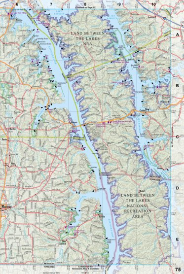 Kentucky Atlas & Gazetteer Page 75 Preview 1
