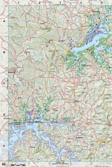 Kentucky Atlas & Gazetteer Page 82 Preview 1