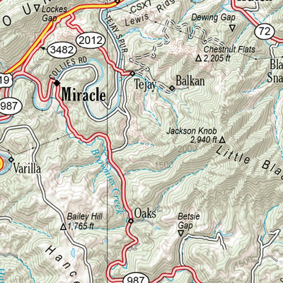 Kentucky Atlas & Gazetteer Page 86 Preview 2