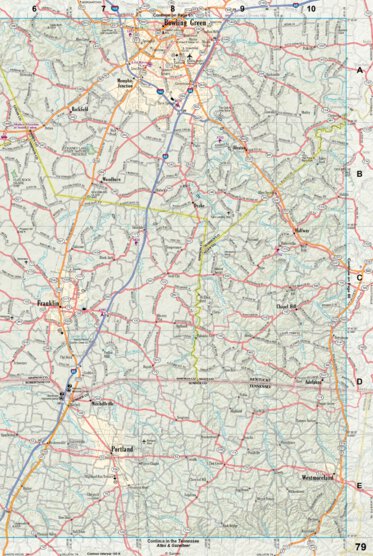 Kentucky Atlas & Gazetteer Page 79 Preview 1