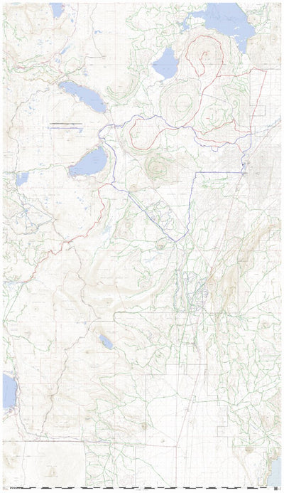 Walker Rim Riders Snow Map Cascade Rim Trail for SxS Riders Map by Oregon Overland Adventure Route ...