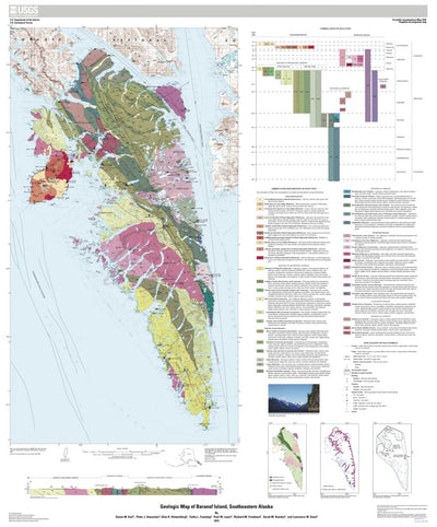 Baranof Island USGS Geologic Map Preview 1