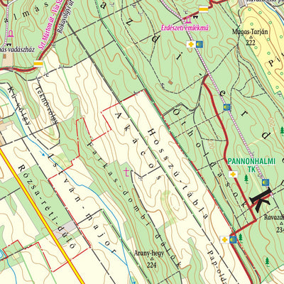 Sokoró/Cuha-völgye turista, biciklis térkép, Tourist & Biking map; Preview 2