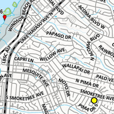 BLM Arizona Lake Havasu Field Office - Lake Havasu Fish Habitat Coves Map 1 of 2 (REC3011-01-01) Preview 3