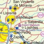 San Jose Region (Costa Rica) 1:175,000 - ITMB Preview 2