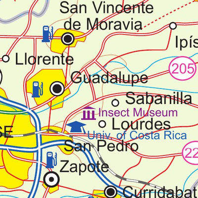 San Jose Region (Costa Rica) 1:175,000 - ITMB Preview 2