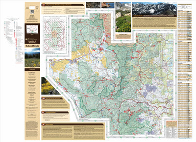 Arapaho and Roosevelt National Forests Visitor Map - South Half Preview 1