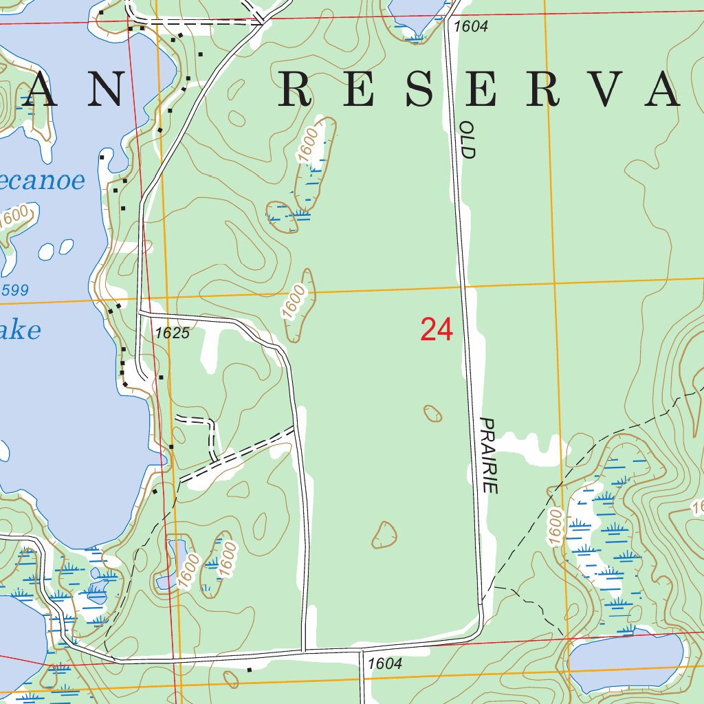 Lac Du Flambeau Wisconsin 1:48000 Scale USGS Topo Map Lac Du Flambeau ...