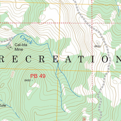 Livingston Creek, ID FSTopo Legacy Preview 2