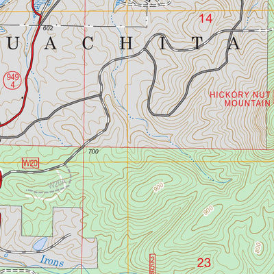 McGraw Mountain, AR FSTopo Legacy Preview 2