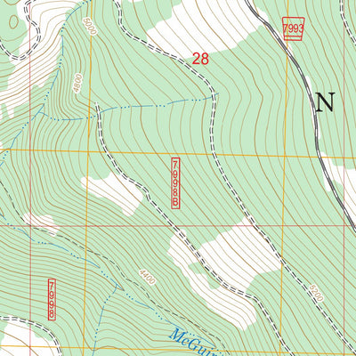 McGuire Mountain, MT FSTopo Legacy Preview 3