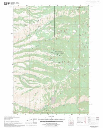 McKinzie Creek, ID FSTopo Legacy Preview 1