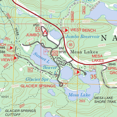 Mesa Lakes, CO FSTopo Legacy Preview 3