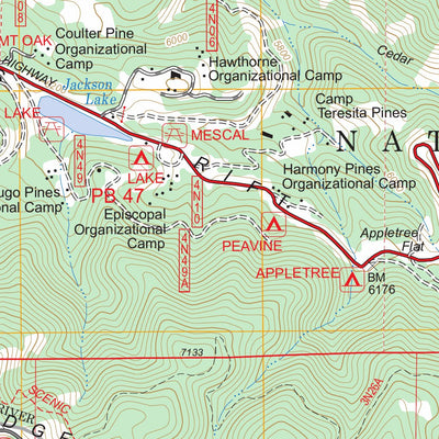 Mescal Creek, CA FSTopo Legacy Preview 3