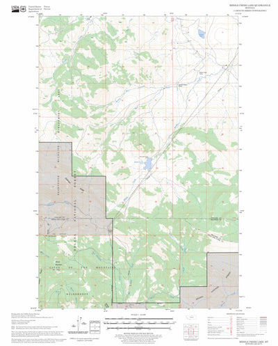 Middle Creek Lake, MT FSTopo Legacy Preview 1