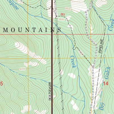 Middle Creek Lake, MT FSTopo Legacy Preview 3