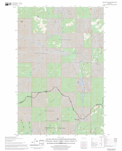 Miller Lake, MT FSTopo Legacy Preview 1