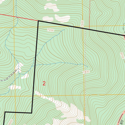 Moses Mountain, CA FSTopo Legacy Preview 2