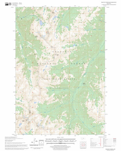 Mount Cowen, MT FSTopo Legacy Preview 1