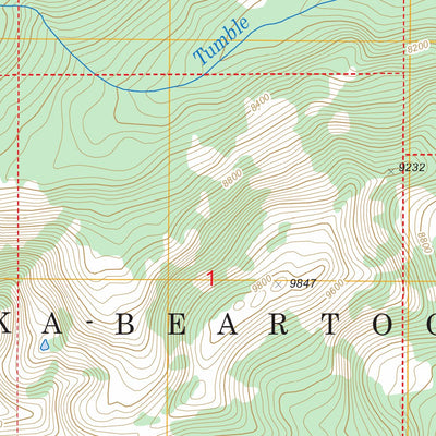 Mount Cowen, MT FSTopo Legacy Preview 2