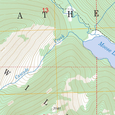 Mount Bradley, MT FSTopo Legacy Preview 2