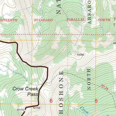 Mount Chittenden, WY FSTopo Legacy Preview 3