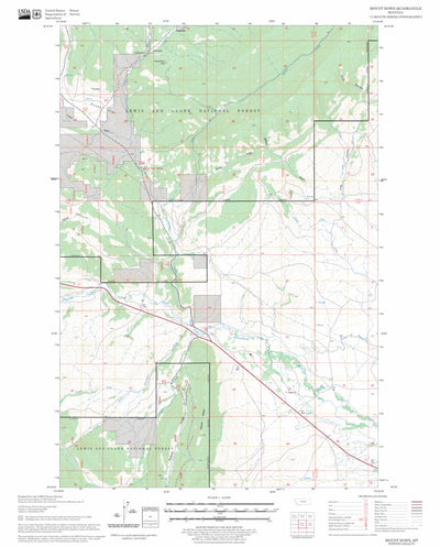 Mount Howe, MT FSTopo Legacy Preview 1