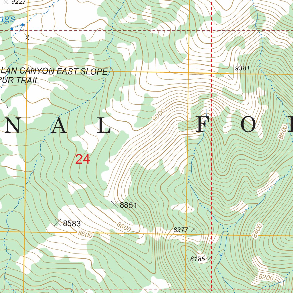 Mount Linnaeus, UT FSTopo Legacy Map by US Forest Service - Topo ...
