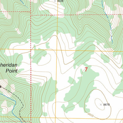 Mount Maurice, MT - WY FSTopo Legacy Preview 2