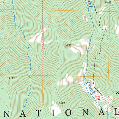 Mount Maurice, MT - WY FSTopo Legacy Preview 3