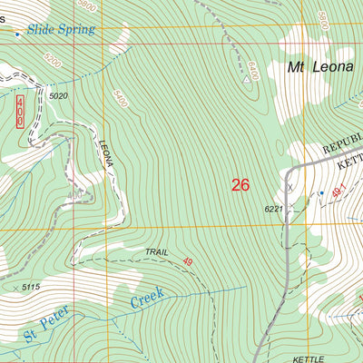 Mount Leona, WA FSTopo Legacy Preview 3