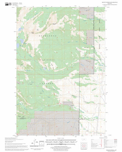Mount Powell, MT FSTopo Legacy Preview 1