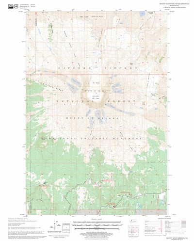 Mount Saint Helens, WA FSTopo Legacy Preview 1